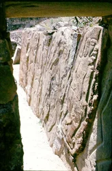 Carvings of Danzante figures